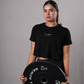 Women's Crop Short Sleeve Activewear T-Shirt