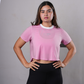 Women's Crop Short Sleeve Activewear T-Shirt