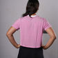 Women's Crop Short Sleeve Activewear T-Shirt